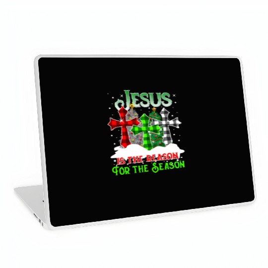 Jesus Is the Reason for the Season Holiday Christm Laptop Skins