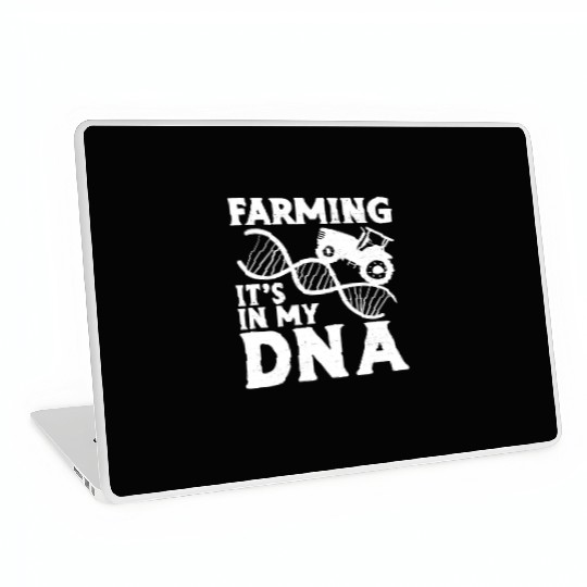 Farming Farmer Dna Vintage Tractor Laptop Skins