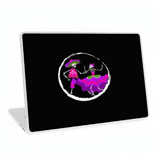Dia De Los Muertos Laptop Skins, Ballet Folklorico Sugar