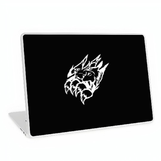 LION WHITE Laptop Skins