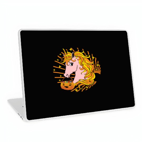 Halloween Laptop Skins, Cute Candy Corn Unicorn Candy