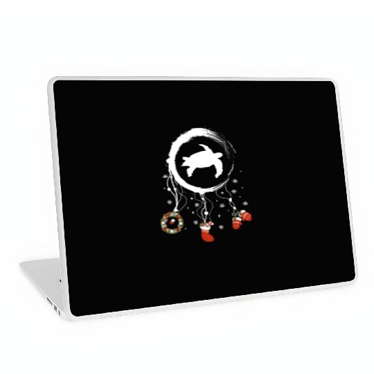 Winter dreamcatcher Christmas Sea turtle Laptop Skins