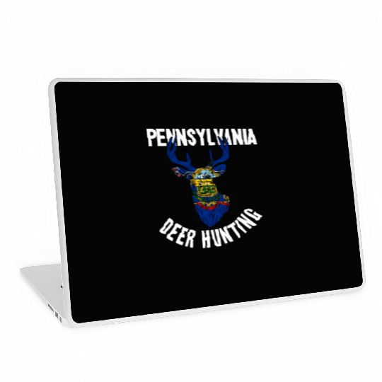Pennsylvania Deer Hunting Buck Stag Hunter Laptop Skins