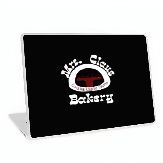 Christmas Laptop Skins, Mrs. Claus Bakery Laptop Skins,