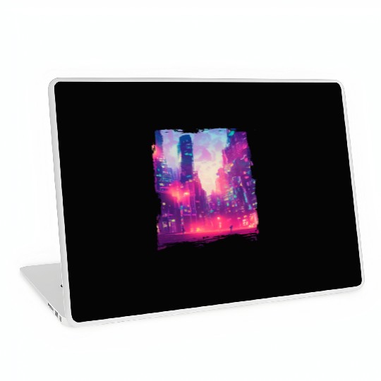 Cool Japanese World Japan Neon City Laptop Skins