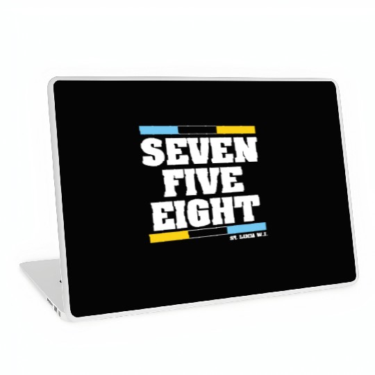 Seven Five Eight (Black) Laptop Skins