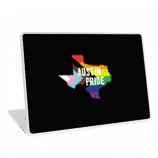 Austin Pride Gay Lesbian Queer Texas Rainbow Flag Laptop Skins