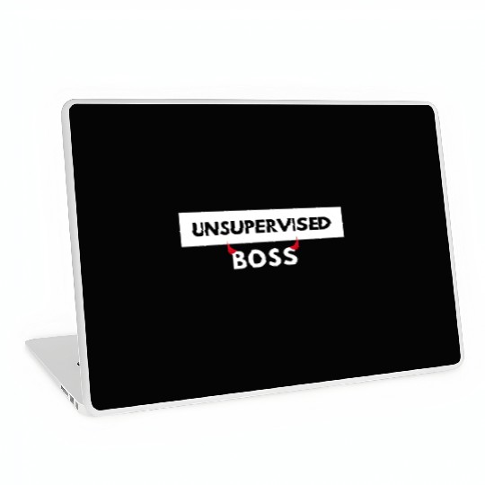 UNSUPERVISED BOSS FUNNY CUTE DESIGN Laptop Skins