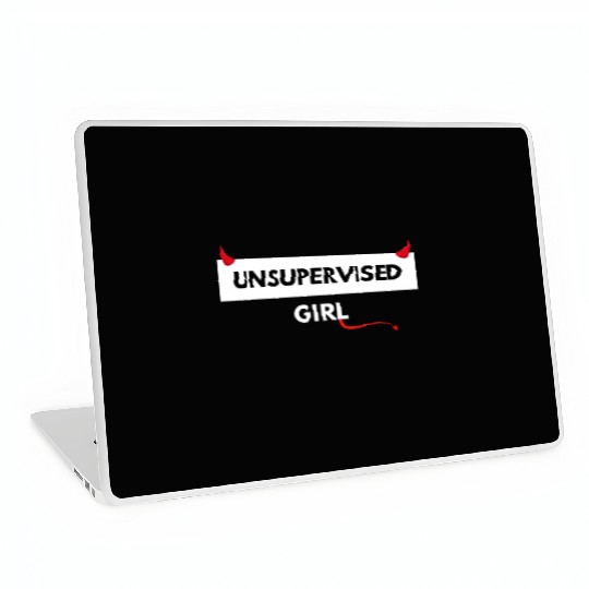 UNSUPERVISED GIRL FUNNY CUTE DESIGN Laptop Skins