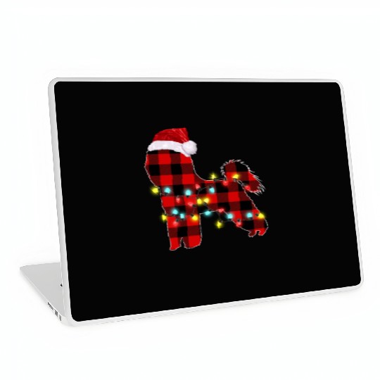 Bichon Frise Christmas Dog Lover Pajamas Laptop Skins