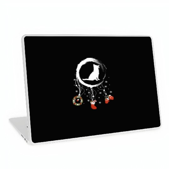 dog dreamcatcher Christmas German Shepherd Laptop Skins