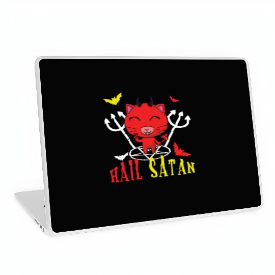 Kawaii Satan Devil Metal Music Lover Rock Laptop Skins