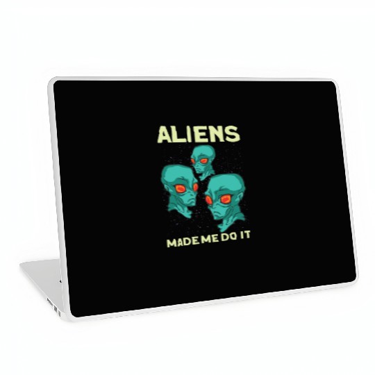 Alien Extraterrestrial Area 51 UFO Space Geek Gift Laptop Skins
