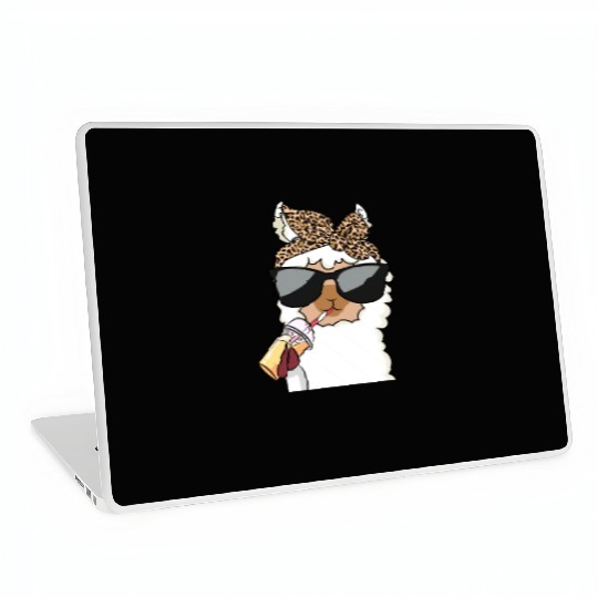 Llama Leopard Girls Women Alpaca Lover Laptop Skins