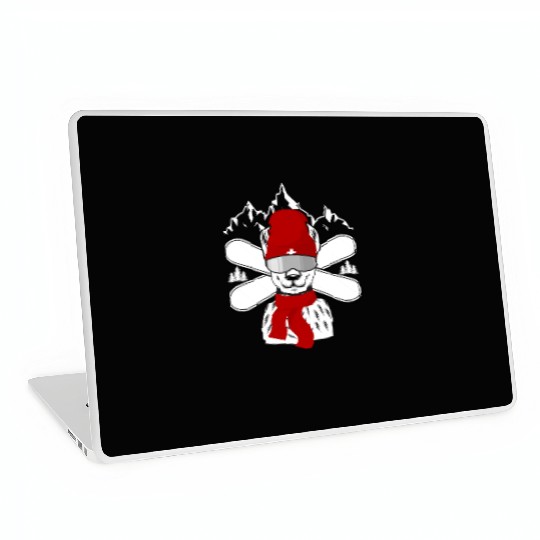 Winter sport snowboard ski mountains Laptop Skins