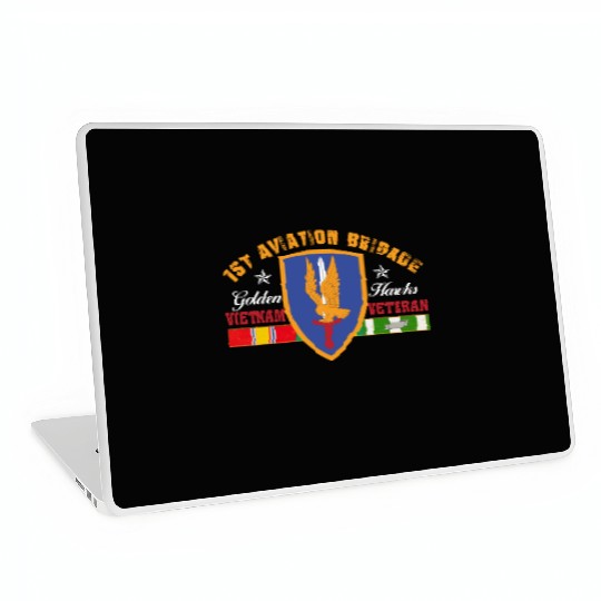 1st Aviation Brigade Vietnam Veteran Golden Hawks Laptop Skins