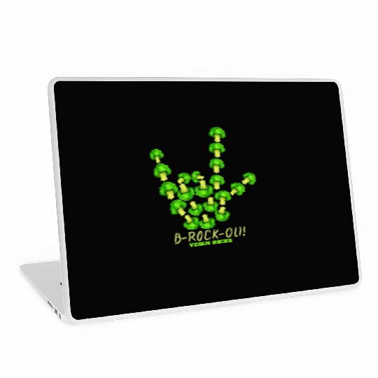 Vegan Rocks, Sign Of Horns With Broccoli, Laptop Skins