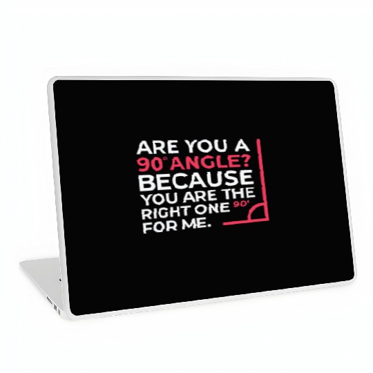 Mathematics Right Angle Cheesy Pun Math Geek Laptop Skins