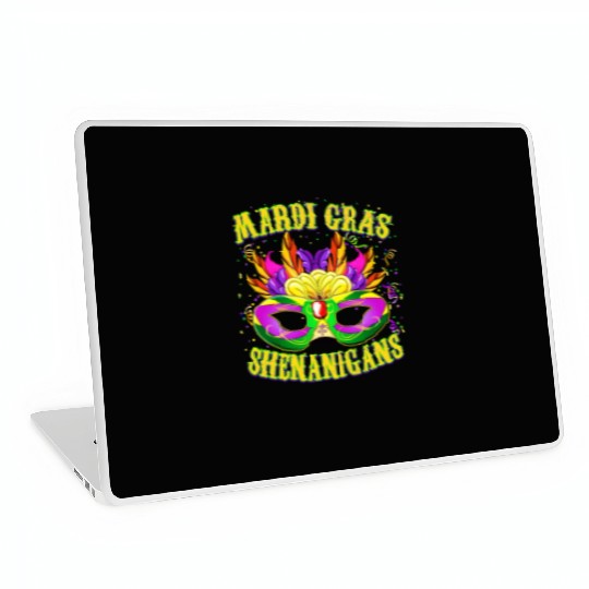 Mardi Gras Shenanigans - Funny Mardi Gras Laptop Skins