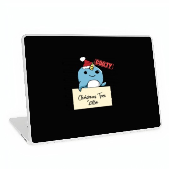 Narwhal christmas funny prison Laptop Skins