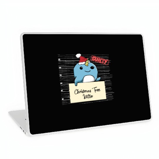 Narwhal christmas funny prison Laptop Skins