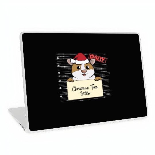 Guinea pig christmas funny prison Laptop Skins