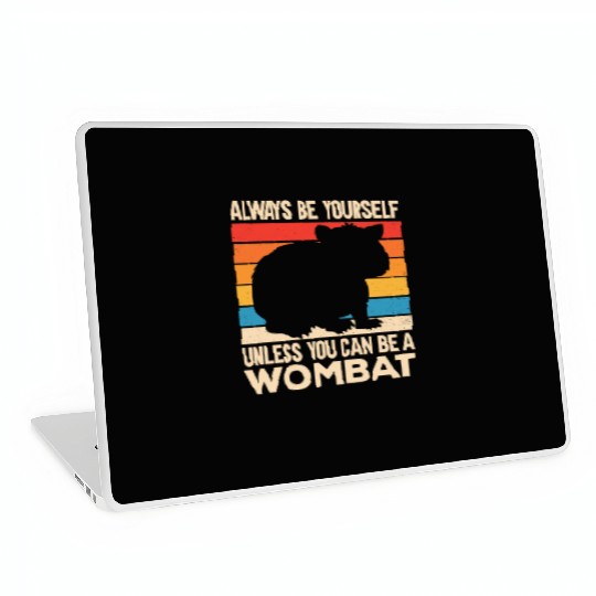 Native Australian Animal Lovers Cute Wombat Laptop Skins