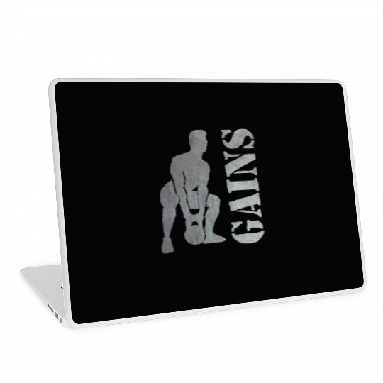 Bodybuilder Workout Squats Exercise Gift Laptop Skins