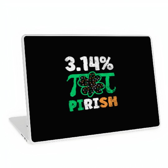 3.14% PIrish Funny St. Patricks Math Geek Pi Day Laptop Skins
