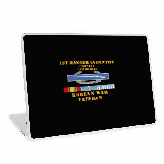 1st Ranger Infantry Company Airborne w CIB w KOREA Laptop Skins