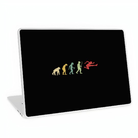Hurdles Man Running Evolution Laptop Skins