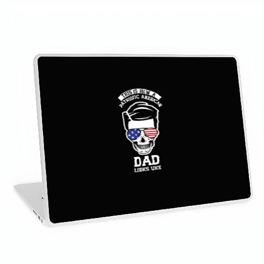 This Is How A Patriotic American Dad Looks Like US Laptop Skins