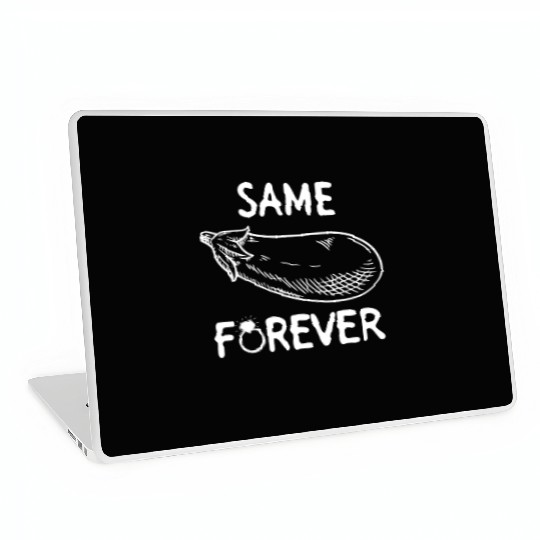Same Eggplant Forever - Bride Bachelorette Party Laptop Skins