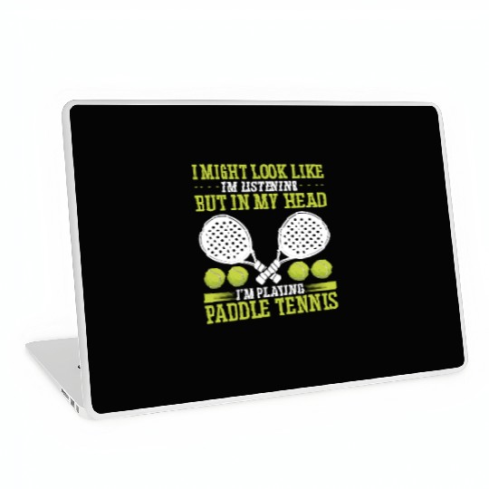 Paddle Tennis Player Match Funny Paddle Team Laptop Skins
