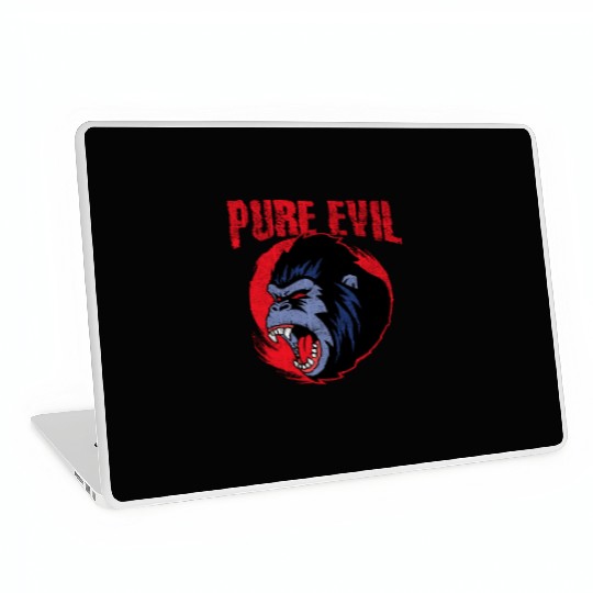 Pure Evil Angry Gorilla Monkey Chimpanzee Laptop Skins