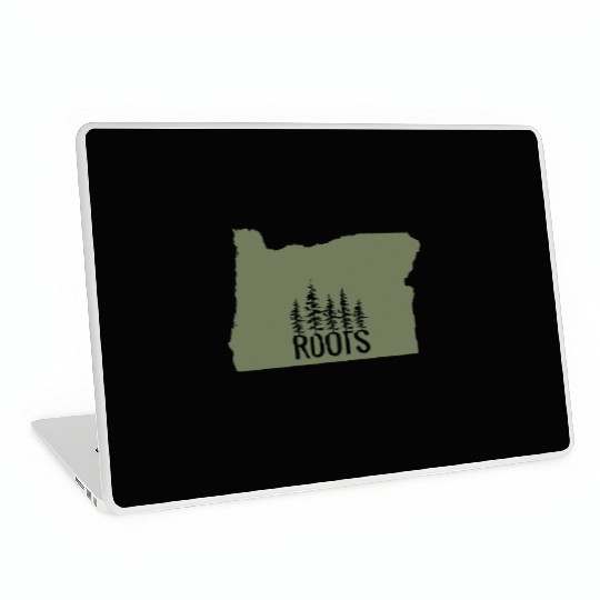 Oregon State Roots Green Laptop Skins