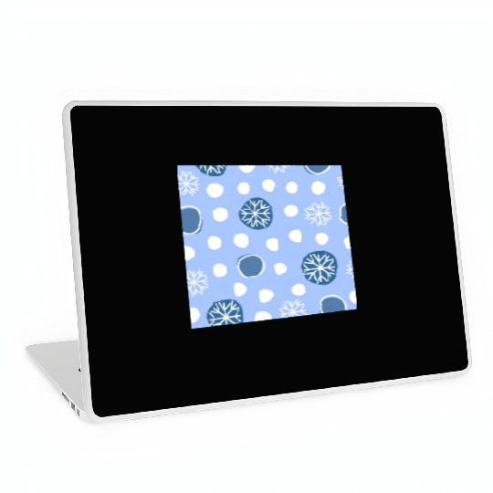 Winter Snowflakes Pattern Laptop Skins