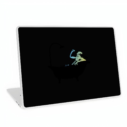 Banksy - Grandpa in the bathtub Laptop Skins