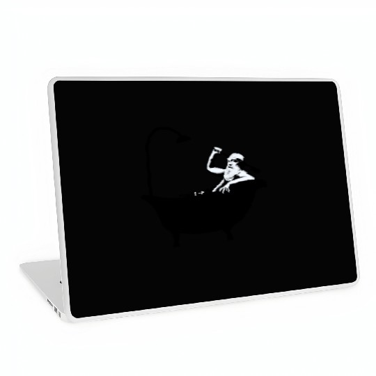 Banksy - Grandpa in the bathtub Laptop Skins