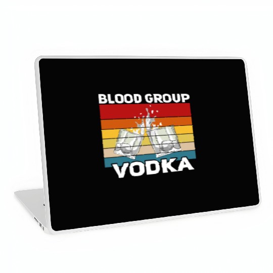 Funny vodka alcohol saying motif Laptop Skins