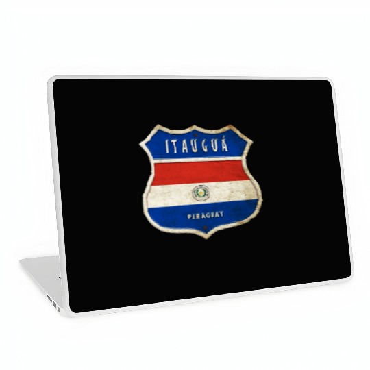 Itauguá Paraguay coat of arms flag design Laptop Skins