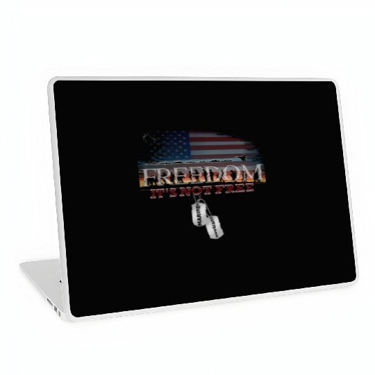 Marine Veteran Freedom Isn't Free Laptop Skins