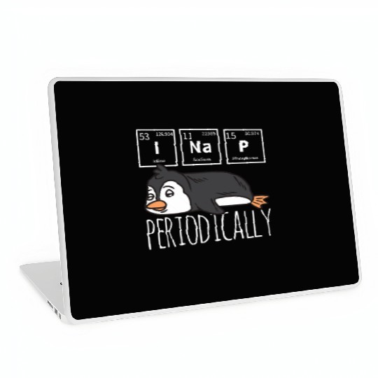 Funny Science I Nap Periodic Table Meme Meh Pengui Laptop Skins
