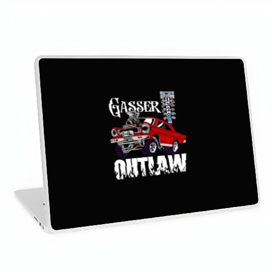 Gasser Outlaw Class Vintage Drag Racing Race Car Laptop Skins
