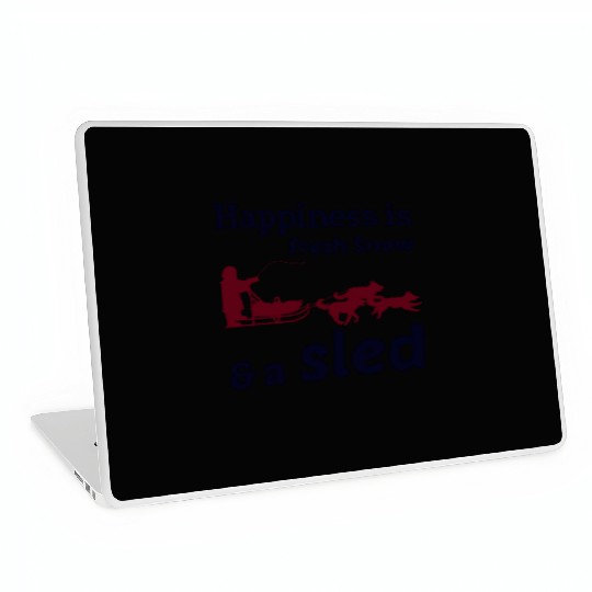 Husky Sledding Sled Dog Racing Alaskan Racers Laptop Skins