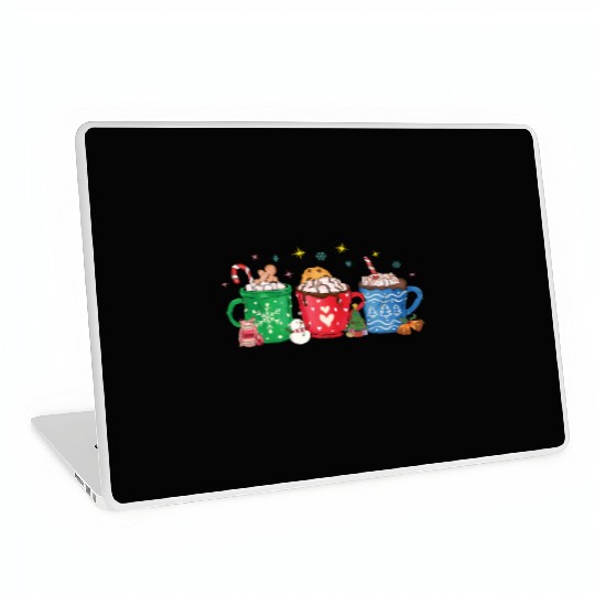 Christmas Hot Chocolate Cup Laptop Skins