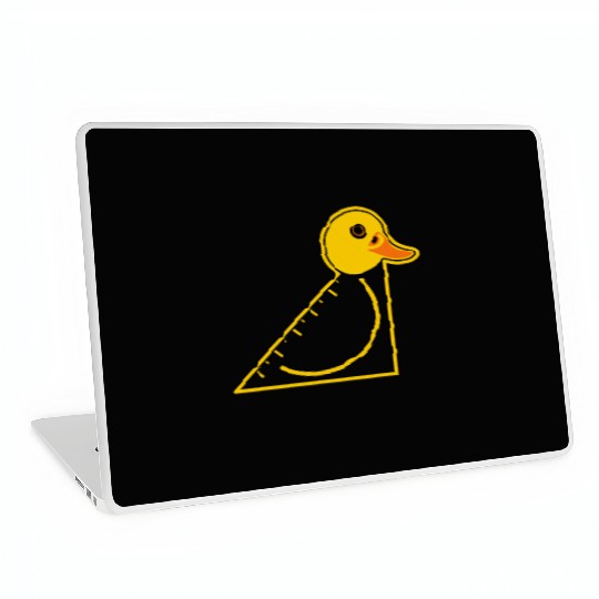Funny Yellow Set Square Duck Laptop Skins