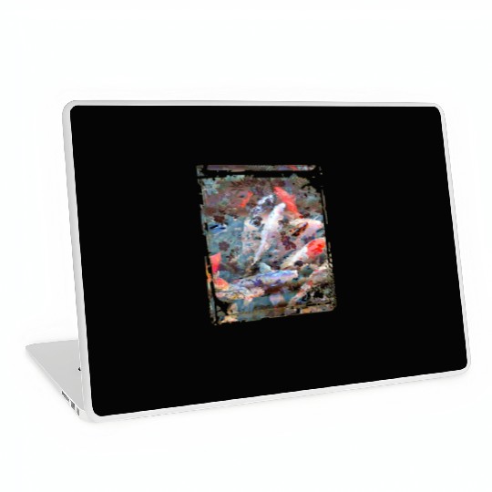 Japan Koi Fish Pond Collage Art 88 Laptop Skins