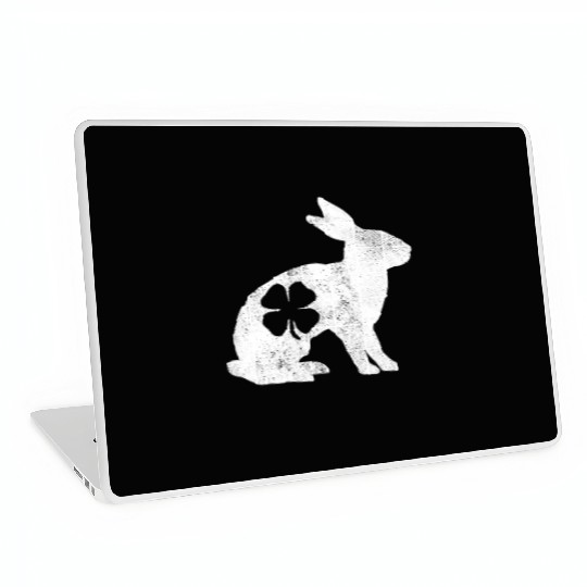 St Patrick's Day Rabbit Bunny Irish Green Shamrock Laptop Skins