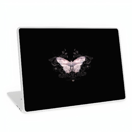 A heavenly butterfly made of delicate clouds Laptop Skins